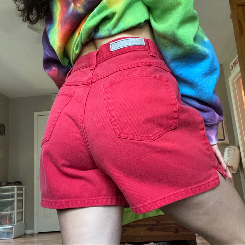 Vintage Red Shorts